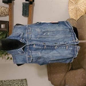 Mossimo 2XL denim vest NWT